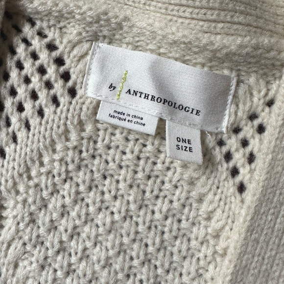 🔮 Anthropologie Pearl Embellished Cable Knit Cardigan - Picture 5 of 8